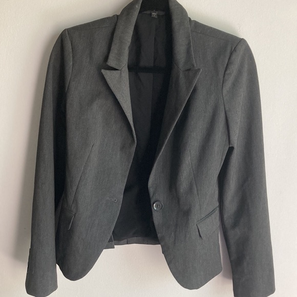 Express Charcoal Flared Suit - Picture 3 of 13